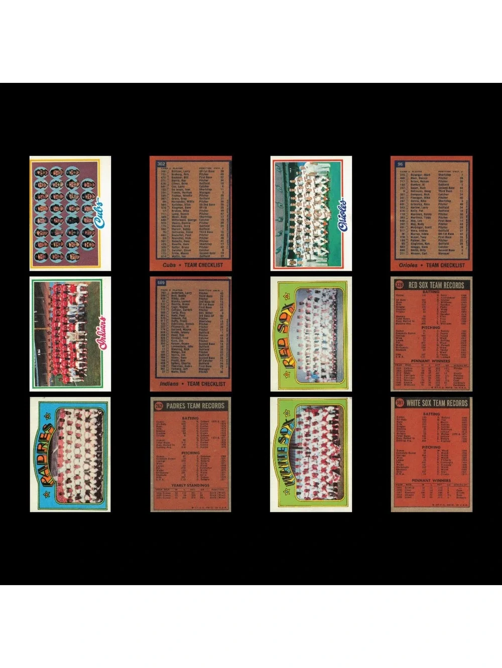 Vintage 1960s-70s Baseball Card Checklist Lot / Mickey Mantle / Extras 79 Total